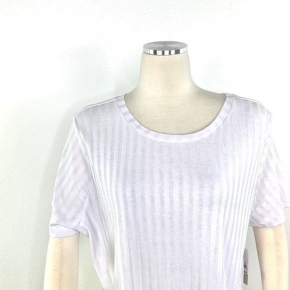 bp Tops - BP White Ribbed Top